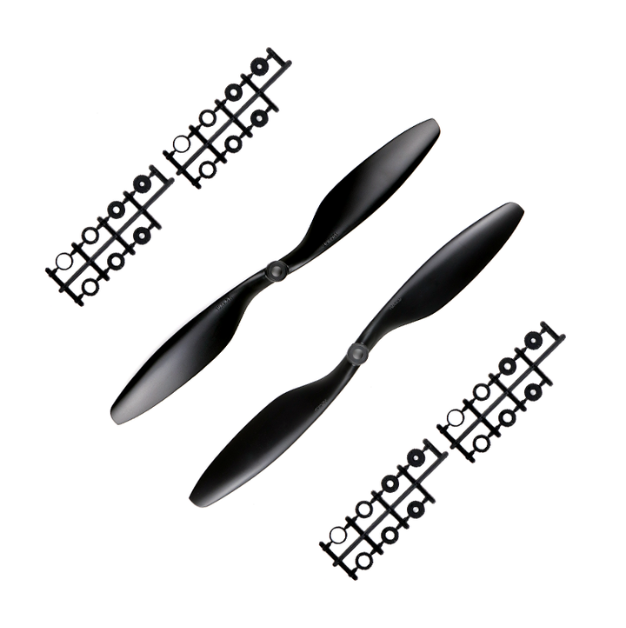 1045 Blade propeller 10 inch 10x4.5 for Quad copter Drone（Aperture 6mm） black