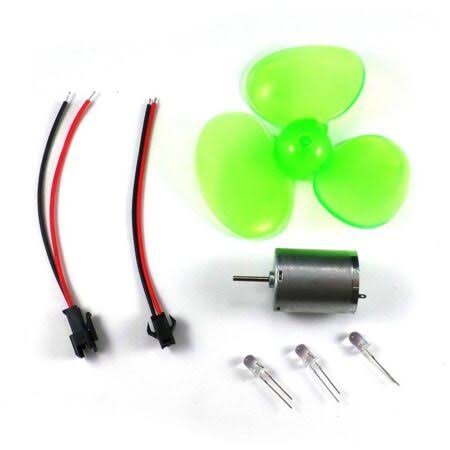 Big Three-Leaf Micro Wind Generator DC Motor Set with Propeller