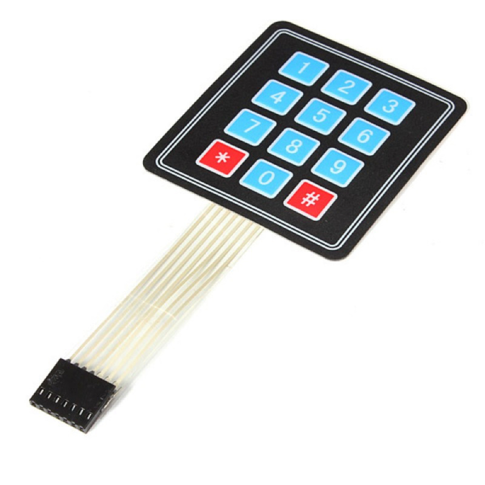 4X3 Membrane Switch Matrix Keypad